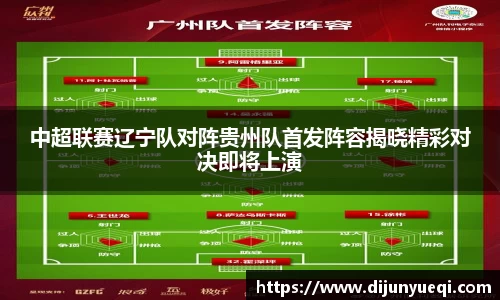 中超联赛辽宁队对阵贵州队首发阵容揭晓精彩对决即将上演